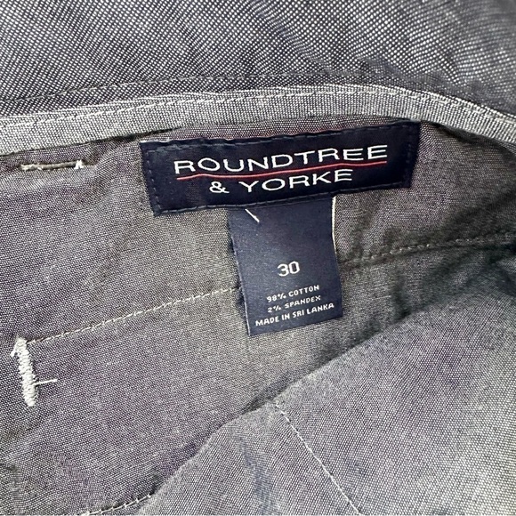 ROUNDTREE & YORKE Casuals Men’s Sz 30 9" Inseam FLAT FRONT Classic Fit Shorts - Picture 5 of 10